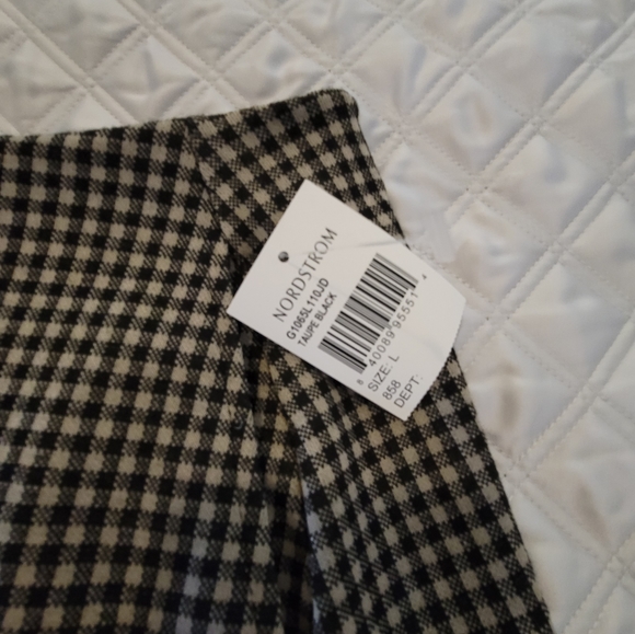 Lala Land Taupe and Black check mini skirt - Picture 2 of 4